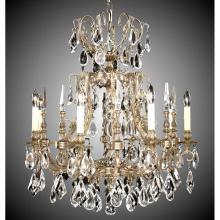 American Brass And Crystal CH7015-OS-08G-ST - 10 Light Parisian