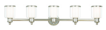 Livex Lighting 40215-35 - 5 Light Polished Nickel Bath Light