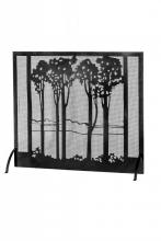 Meyda Green 165940 - 55"W X 48"H Tall Poplars Fireplace Screen