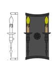  111631 - 7"W Warwick 2 LT Wall Sconce