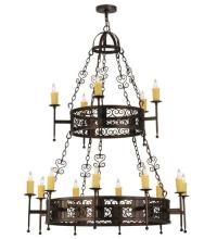  115334 - 48"W Toscano 15 LT Two Tier Chandelier