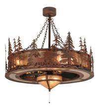  115914 - 44"W Elk at Dusk w/Fan Light Chandel-Air