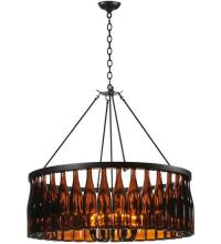  119239 - 37"W Tuscan Vineyard Estate 36 Wine Bottle Chandelier