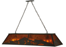  136601 - 61" Long Mountain Range Oblong Pendant