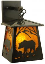  138044 - 7.25"W Stillwater Grizzly Bear Wall Sconce