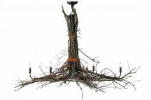  141355 - 58" Long Twigs 6 Light Oblong Chandelier