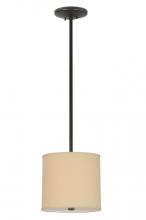  144909 - 12"W Cilindro Beige Textrene Pendant