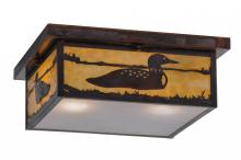  145224 - 14"Sq Hyde Park Loon Flushmount