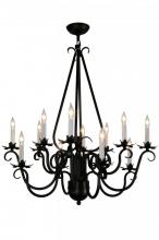  146655 - 30" Wide Caleb 12 LT Chandelier