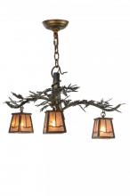  147319 - 24"W Pine Branch Valley View 3 LT Chandelier