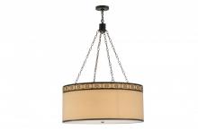  150293 - 36"W Cilindro Circle X Textrene Pendant