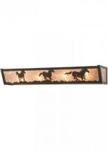  151691 - 30" Wide Running Horses Vanity Light