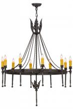  160821 - 36" Wide Amaury 10 Light Chandelier