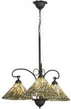  153966 - 30"W Willow Jadestone 3 LT Chandelier