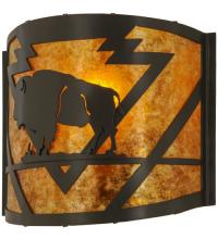  15398 - 11"W Lone Buffalo Wall Sconce