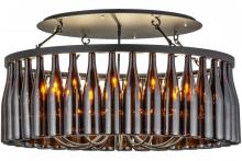  158309 - 38"W Tuscan Vineyard Estate 36 Wine Bottle Chandelier