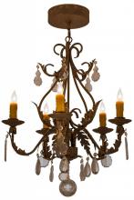  159601 - 24"W French Elegance 5 LT Chandelier