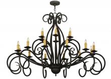  165142 - 60" Wide Sienna 18 LT Two Tier Chandelier