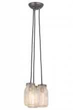  165847 - 9" Wide Mason Jar 3 LT Pendant