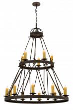  172303 - 48"W Lakeshore 15 LT Two Tier Chandelier