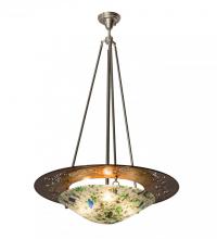  174154 - 31"W Metro Fusion Super Nova Inverted Pendant