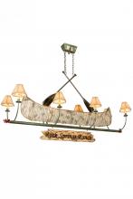  186354 - 68"L Personalized Canoe 8 LT Chandelier