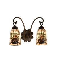  18661 - 14.5"W Pine Barons 2 LT Wall Sconce