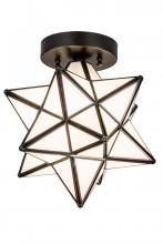  189645 - 10"W Moravian Star Flushmount