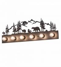  193240 - 32" Wide Bear Family 6 Light Vanity Light