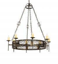  222724 - 48" Wide Toscano 8 Light Chandelier