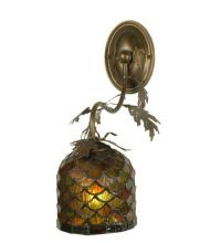  22900 - 7.5"W Oak Leaf Wall Sconce