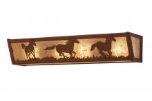  236602 - 24" Wide Running Horses Vanity Light