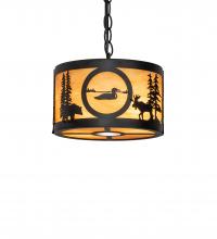  240924 - 10" Wide Wildlife at Pine Lake Pendant