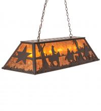  241153 - 48" Long Ranch and Star Oblong Pendant