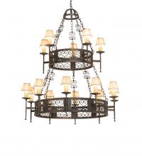  244797 - 48" Wide Toscano 15 Light Two Tier Chandelier