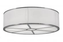  247634 - 36" Wide Cilindro White Textrene Flushmount