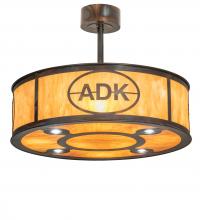  248313 - 30" Wide Personalized Adirondack Bank Pendant