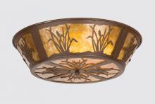  26219 - 22"W Reeds & Cattails Flushmount