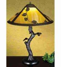  26296 - 23" High Mission Vine Leaf Apple Tree Table Lamp