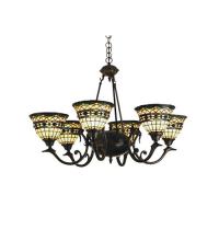  27402 - 32"W Tiffany Roman 6 LT Chandelier.602