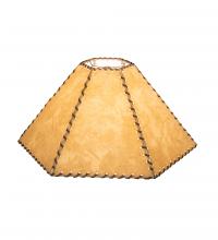  37255 - 16" Wide Fabric & Rawhide Shade