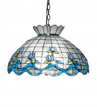  38434 - 20" Wide Roseborder Pendant