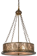  50124 - 16" Wide Mountain Pine Inverted Pendant