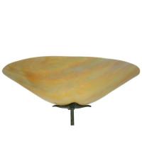  65059 - 20" Wide Metro Fusion Beige Iridescent Glass Cone Shade