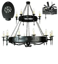  67722 - 65.5"W Warwick 18 LT Two Tier Chandelier