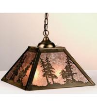  76318 - 16"Sq Tall Pines Pendant