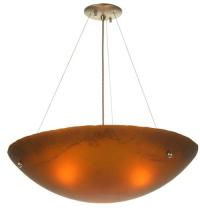  81501 - 24"W Metro Fusion Espresso Inverted Pendant