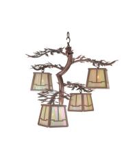  99399 - 26" Wide Pine Branch Valley View 4 Light Chandelier