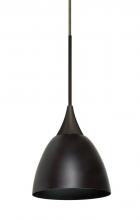 Besa Lighting 1XP-1858MB-LED-BR - Besa Divi Pendant, Metal Bronze, Bronze, 1x9W LED