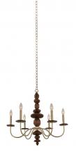  304950CG - Lassen 6 Light Chandelier